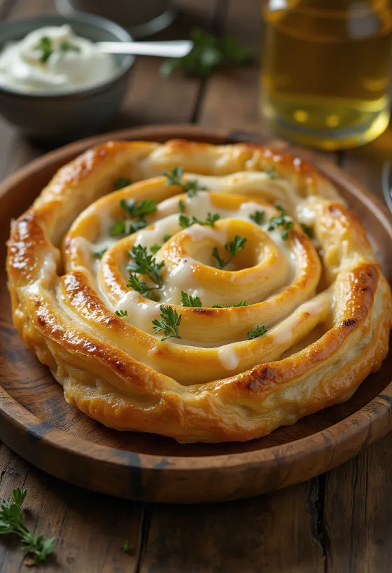 Grillkanaga burek serveeritult