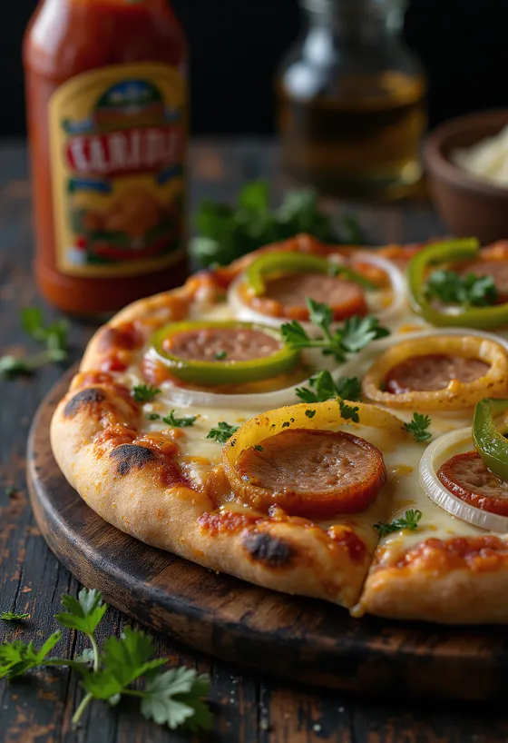 Pizza Carioca Brasiilia juustu ja suitsuvorstiga