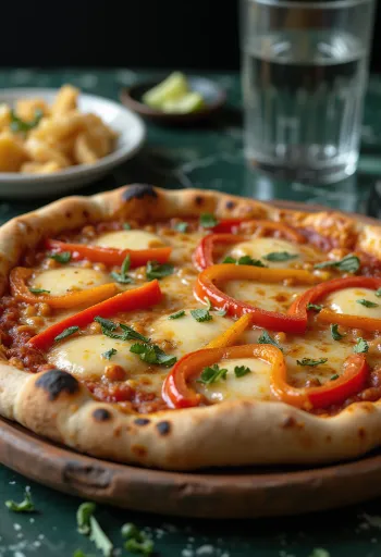 Pizza Chilena serveerituna