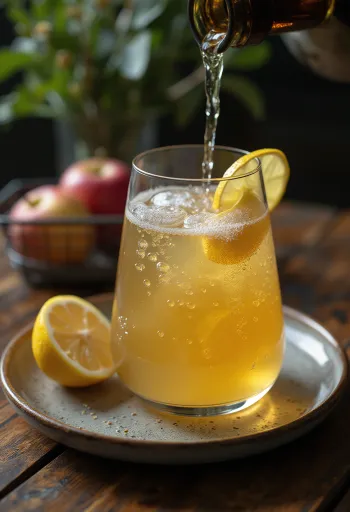 Hispaania Sidra siider serveerituna klaasis