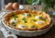 Grillitud baklažaani ja mozzarella quiche viilutatult