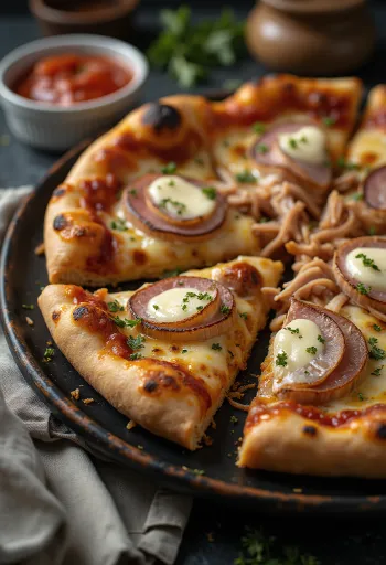 Pizza Cubana serveerituna