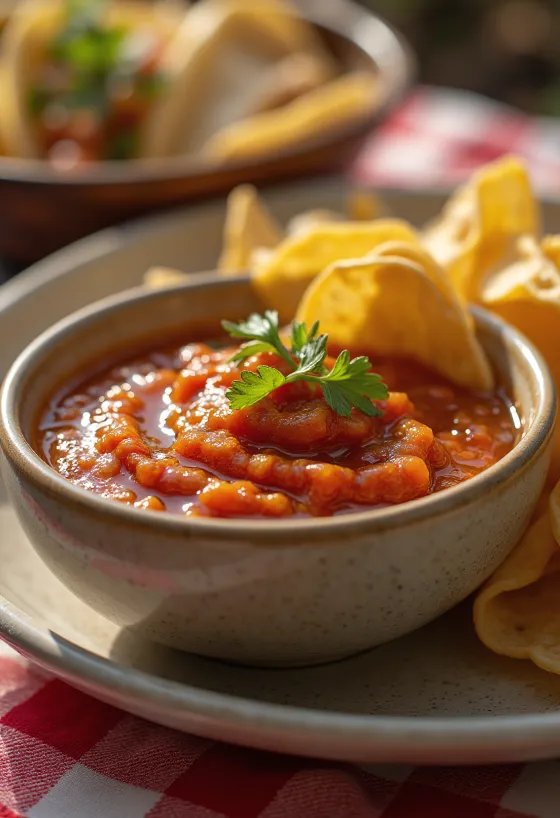 Mee-tekiila tomatikaste serveerituna