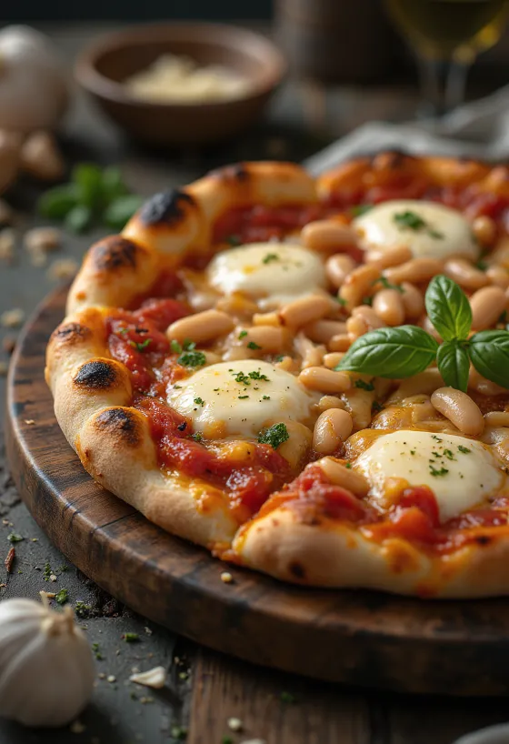 Pizza ai Fagioli ubade ja juustuga