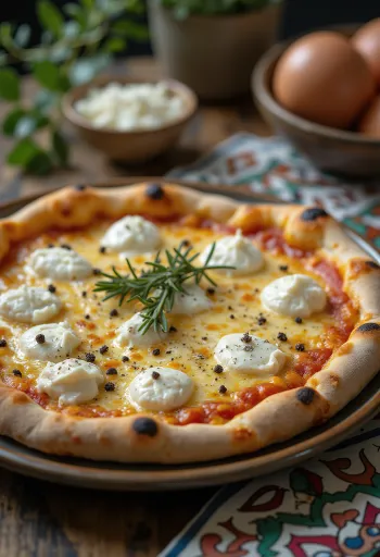 Pizza Bianca con Gorgonzola Itaalia juustude ja rosmariiniga