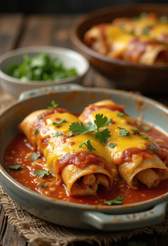 Enchilada kana ja juustuga