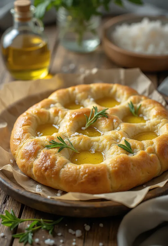 Paleo focaccia serveeritult