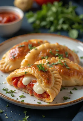 Tomati-mozzarella empanada juustu ja punega